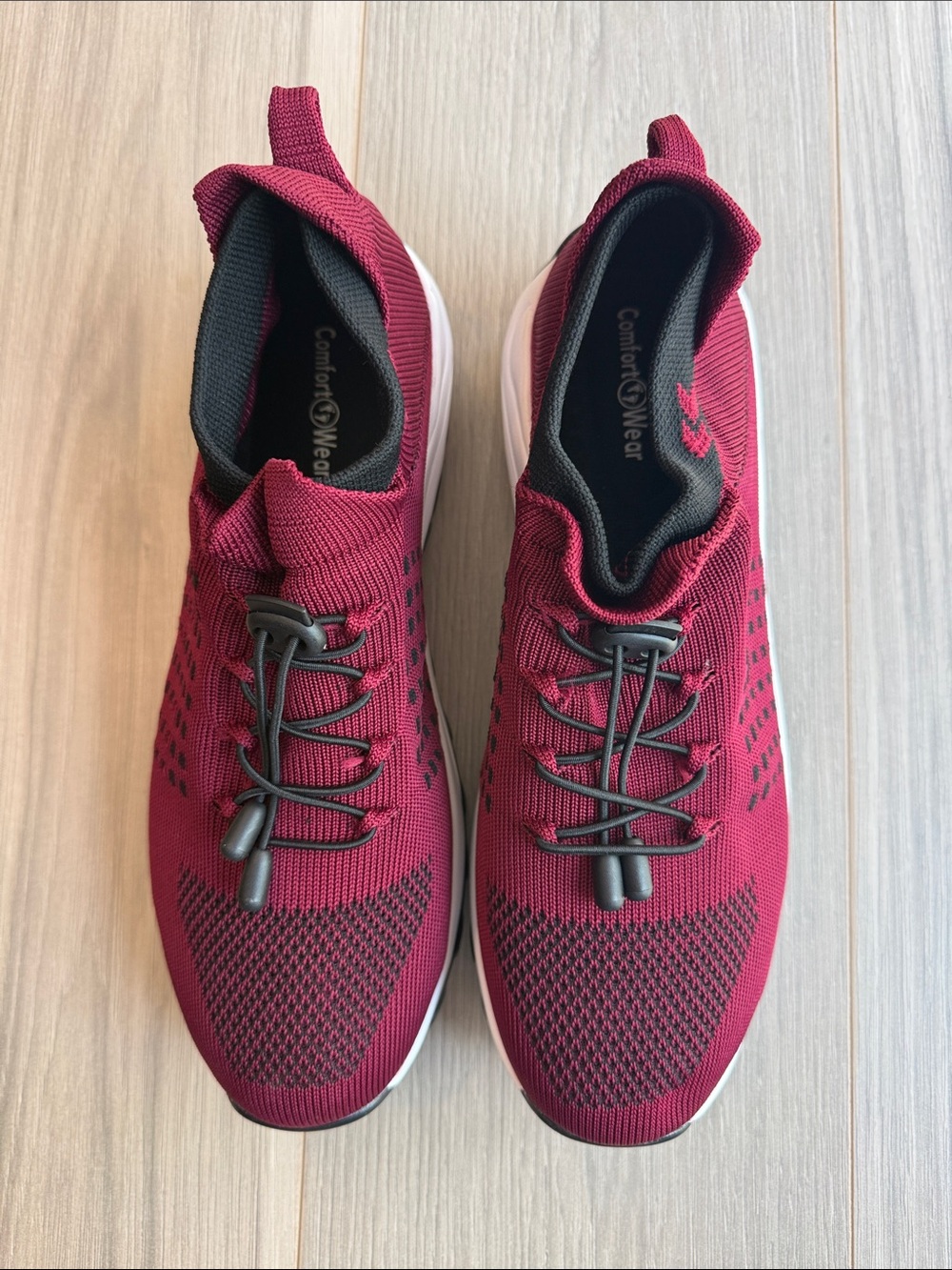 Comfort Wear Women's Red Knit Orthopedic Sneakers Size 44 ( 11.5 US )